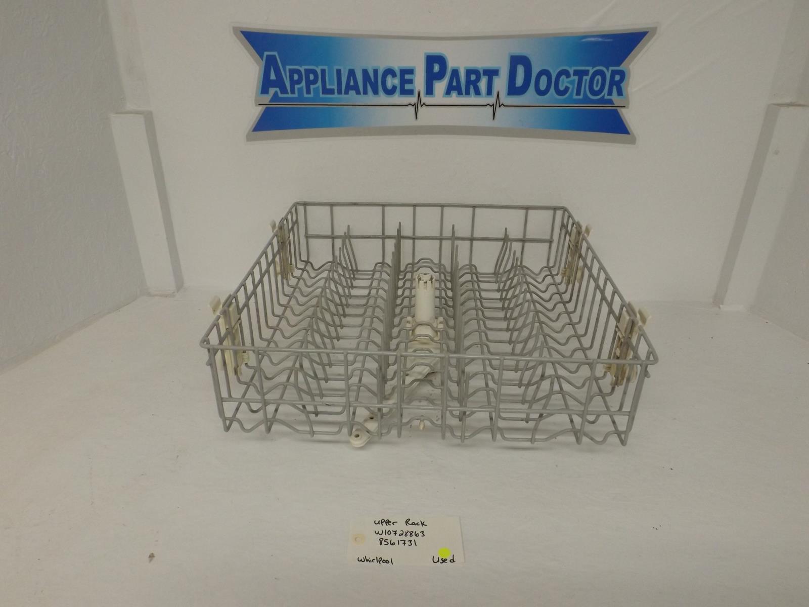 Whirlpool Dishwasher W10728863 8561731 Upper Rack Used Whirlpool Dishwasher W10728863 8561731 Upper Rack Used